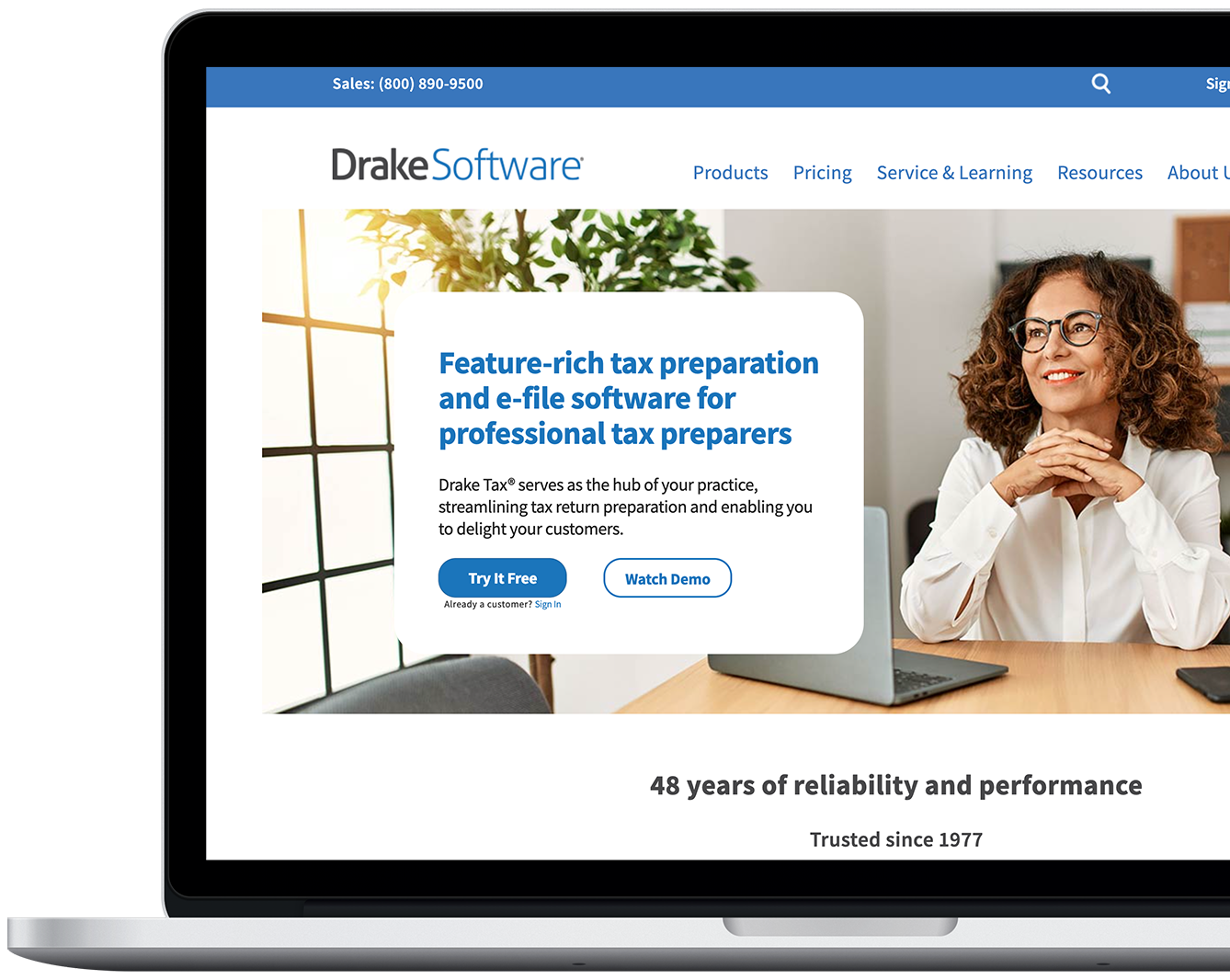 Drake Software product screenshot