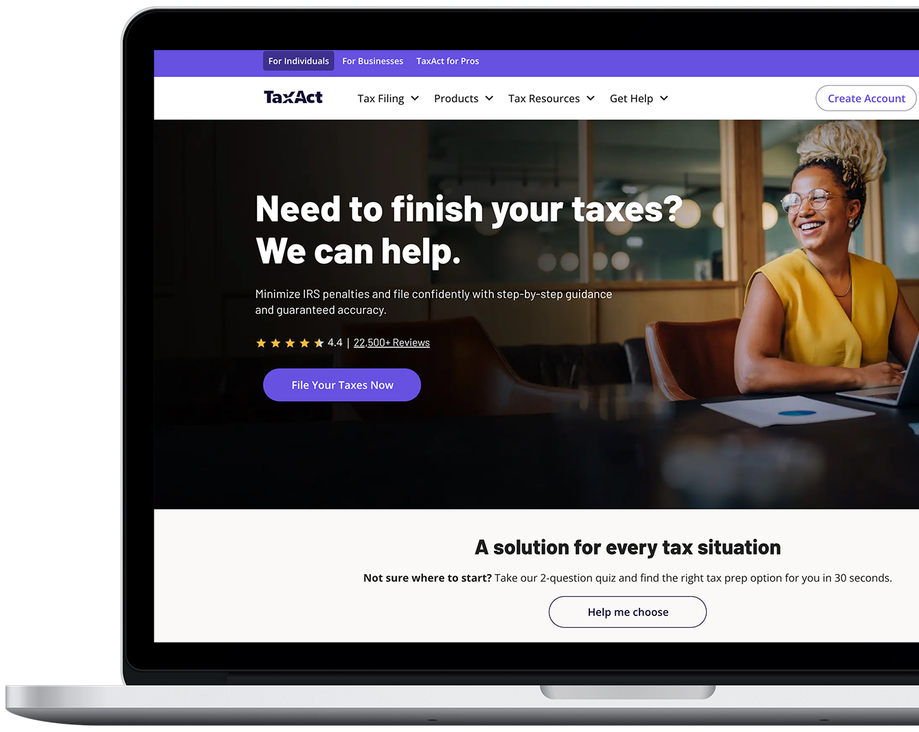 TaxAct product screenshot
