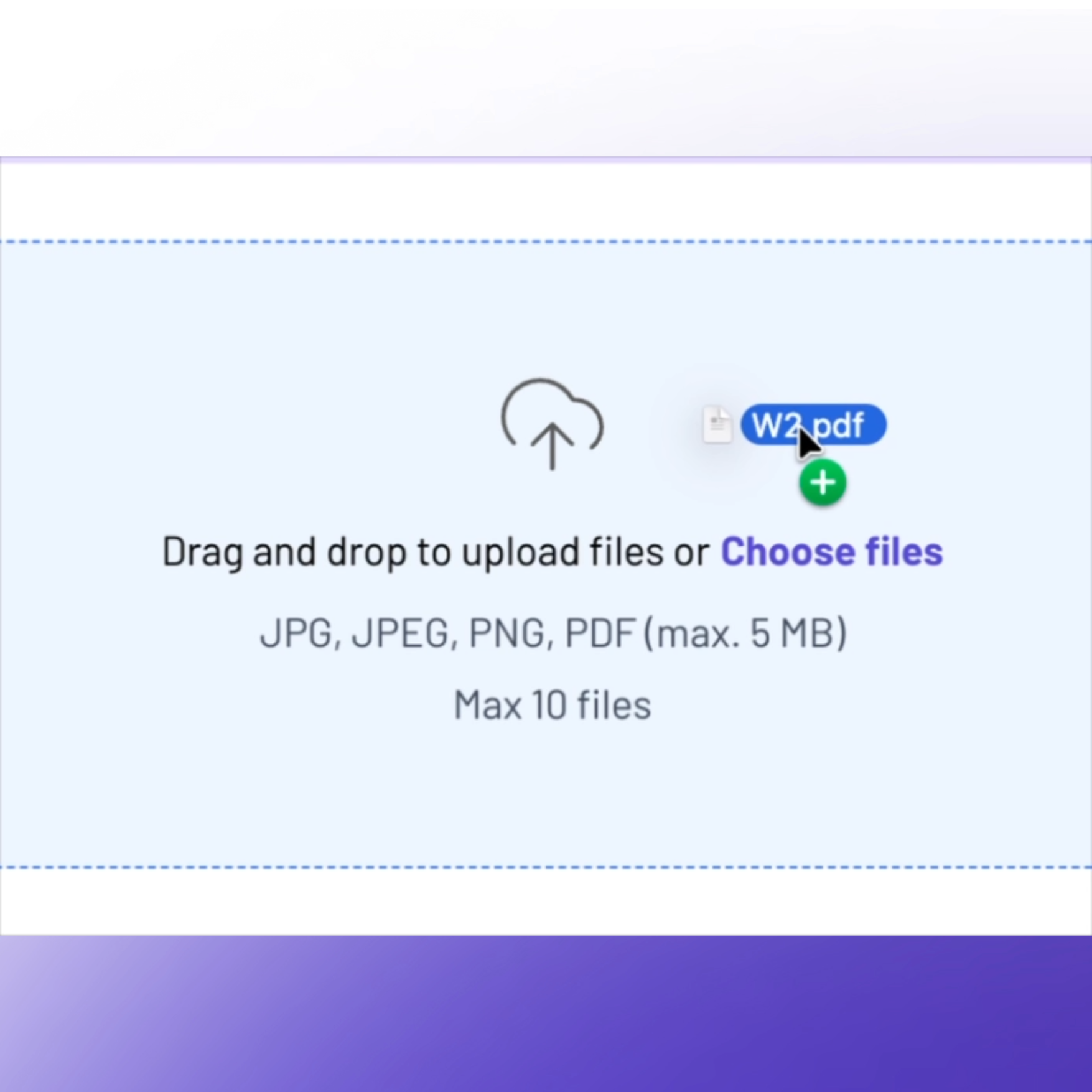 Smarter Document Uploads screenshot